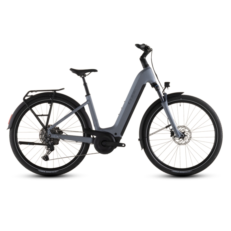 Vélo électrique CUBE Touring Hybrid Pro 800 Easy Entry - Pearlgrey´n´grey