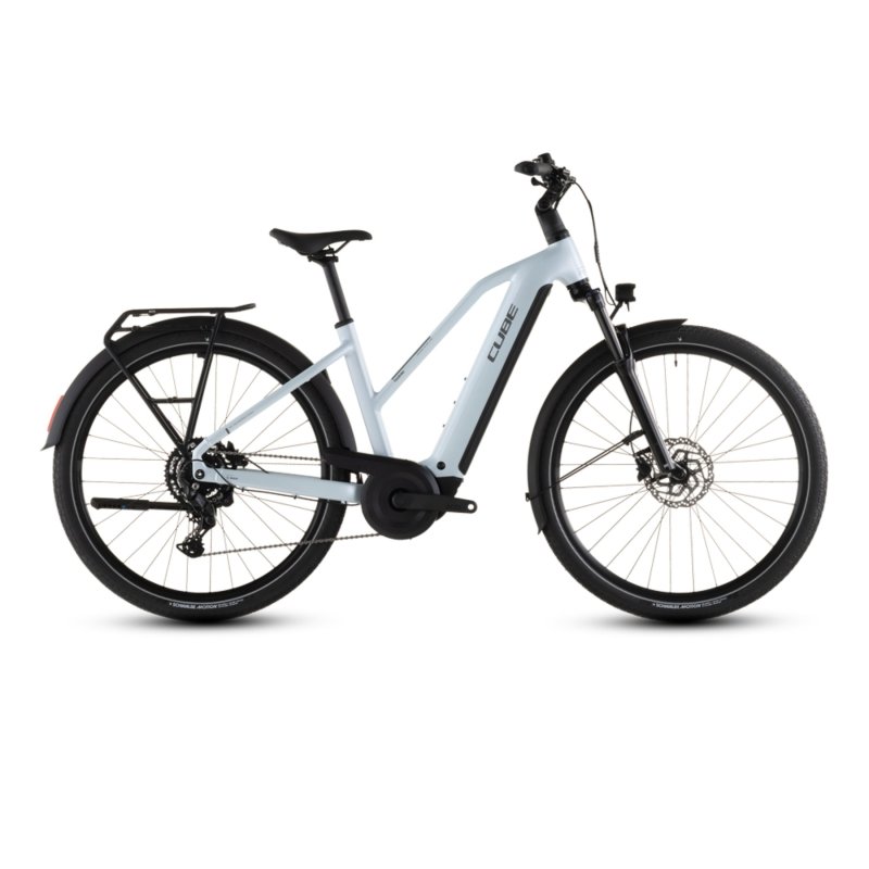 Vélo électrique CUBE Touring Hybrid ONE 600 Trapeze - Glacier'n'reflex